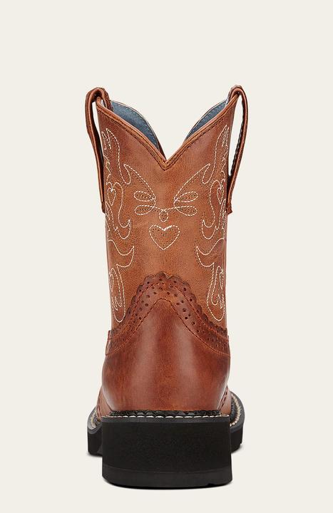 Actual product image Ariat 's leather western boots fatbaby saddle (38.5)