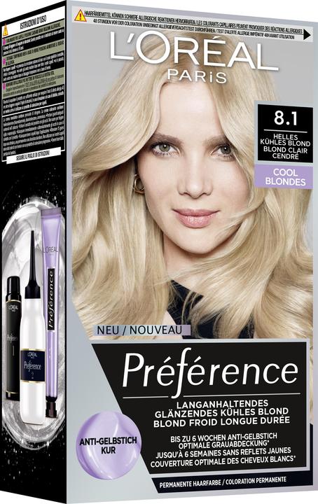 Produktbild L'Oréal Paris Preference Cool Blondes (Blond clair cendré, Helles kühles Blond)