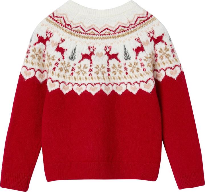 Image du produit Vertbaudet Pull de Noël fille, tricot jacquard (110)