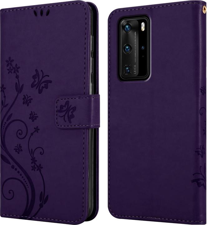 Image du produit Cadorabo Couverture du livre de fleurs (Huawei P40 Pro)