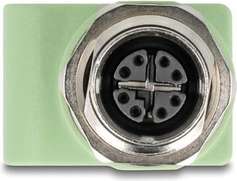 Actual product image Delock M12 adapter X-coded 8 pin socket to RJ45 socket Cat