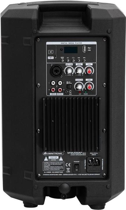 Image du produit Omnitronic VFM-208AP MK2 Enceinte 2 voies active TWS (Actif, 1x 110 W)