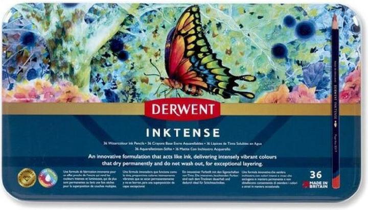 Actual product image Derwent Inktense permanent watercolour pencils (Multicoloured, Multicolor, multicolour, 36 x)