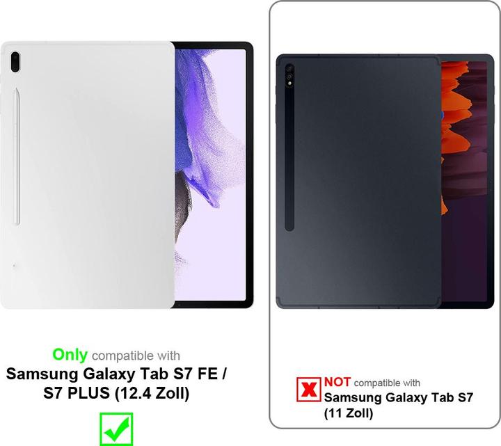 Image du produit Cadorabo Chaîne de téléphone portable pour Samsung Galaxy Tab S7 FE / S7 PLUS (12.4 Zoll) Coque (Galaxy Tab S7 FE)