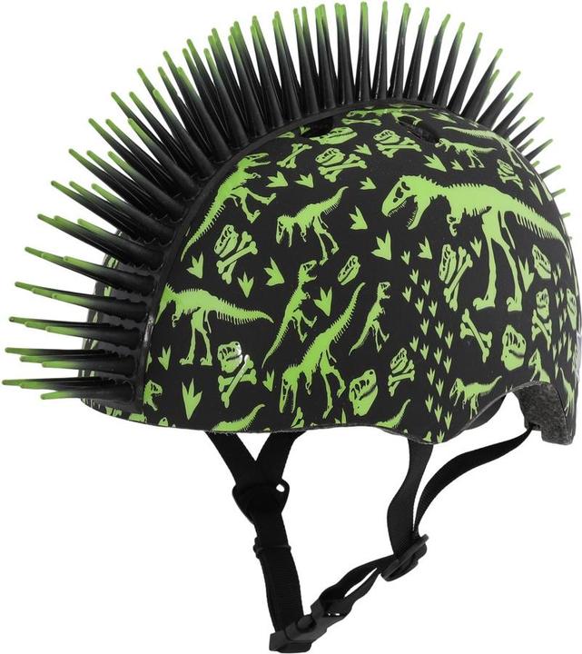 MGA Kinderhelm Junior C-Remme T-Rex Bonez Mohawk Schwarze Grösse S Child Fs 5+ (50-54 cm) (neu) (54 cm)