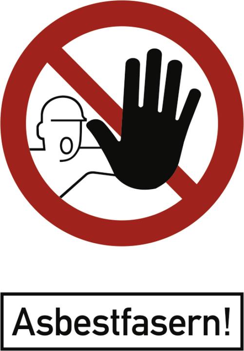 Actual product image Moravia Prohibition sign asbestos fibres aluminium, 500x700 mm