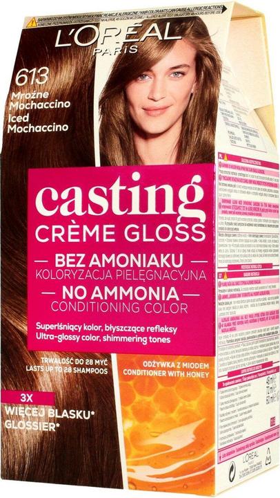Image du produit L'Oréal Paris Crème Gloss Coloring cream no. 613 Frosty Mochaccino (613)