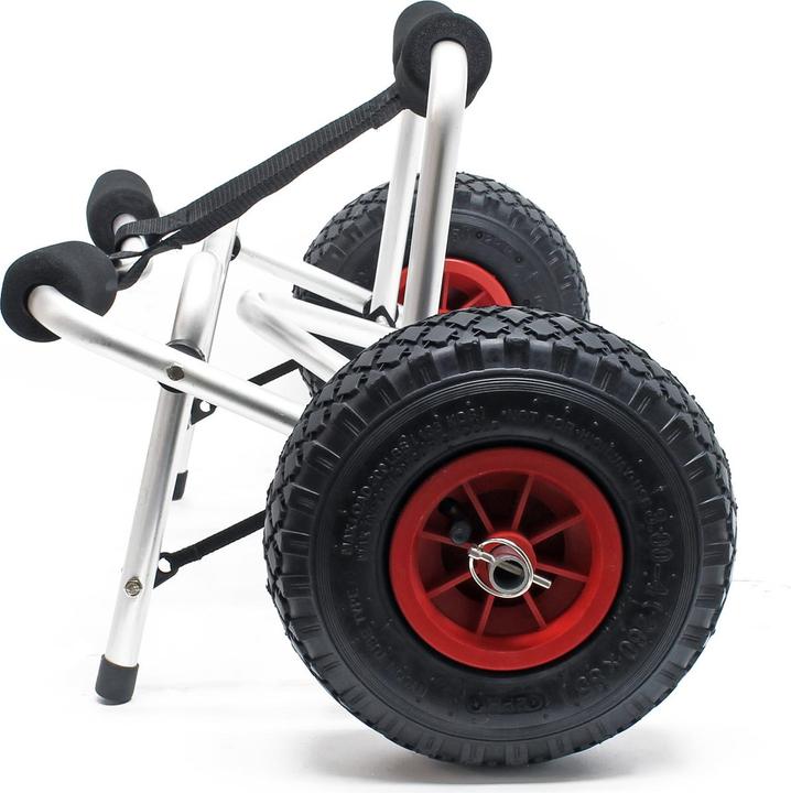 Image du produit Wiltec Chariot de transport pliable pour Kayak Canoë avec Sangle Remorque pour bâteau et Planche de surf (1 pers.)