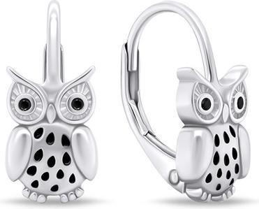 Produktbild Brilio Silver - Playful silver dangle earrings SoviÄky EA748WBC