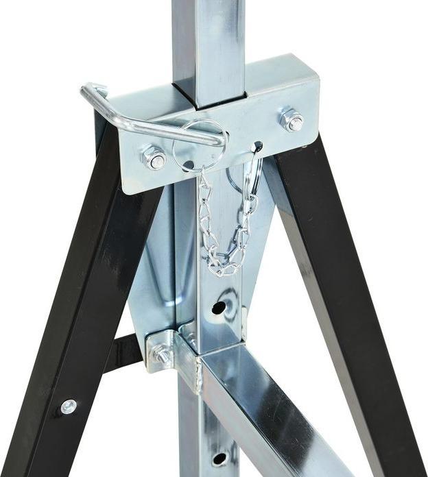 Immagine prodotto Swisshandel24 Cavalletto, cavallo di battaglia, regolabile in altezza, pieghevole, metallo, nero, 68 x 56 x (56 cm, 68 cm)