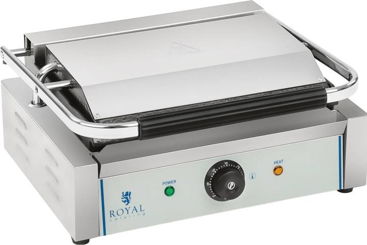 Image du produit Royal Catering Machine à panini nervurée - 1 x 2.200 watts