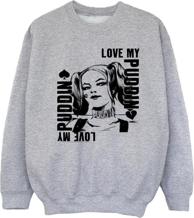 Actual product image Girls Suicide Squad Harley Love Puddin Sweatshirt (152, 158)