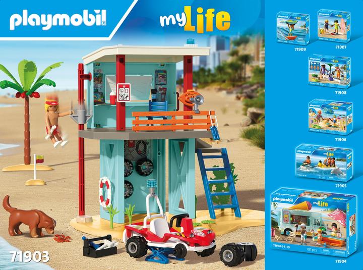Immagine prodotto Playmobil Torre di salvataggio con buggy da spiaggia (71903, Playmobil La mia vita)