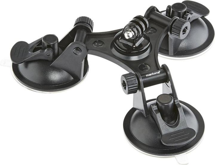 Actual product image mantona 3-legged suction cup holder L (Hero 6, Hero 7, Hero 3+, hero 5, Hero 4, Hero 3, Hero 2)