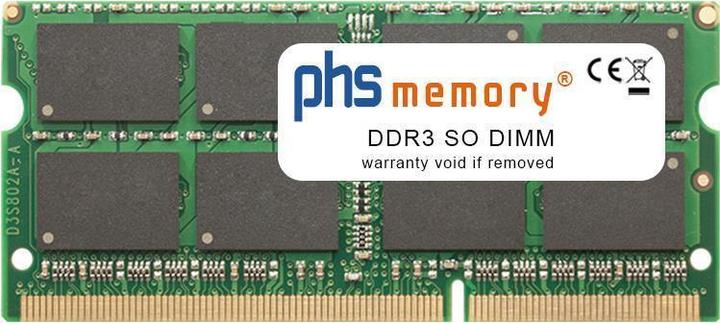 Produktbild PHS-memory 8GB RAM Speicher für HP ENVY x360 15-bp007ng DDR3 SO DIMM 1600MHz (HP ENVY x360 15-bp007ng, 1 x 8GB)