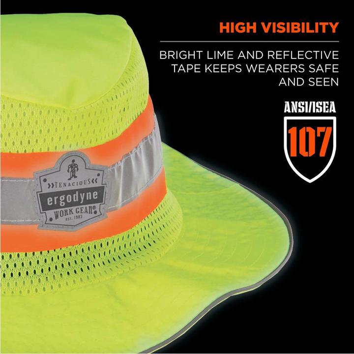 Produktbild Ergodyne Kühlender Ranger-Sonnenhut Chill-Its 8935MF Hi-Vis, lime, Grösse S/M (S/M)