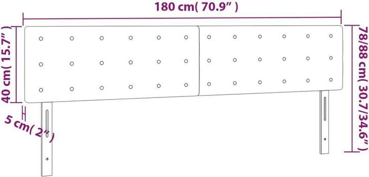 Actual product image VidaXL Raiden (180 x 5 x 88 cm)