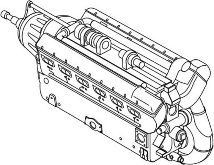 Actual product image CMK Daimler Benz DB 603 Aircraft Engine