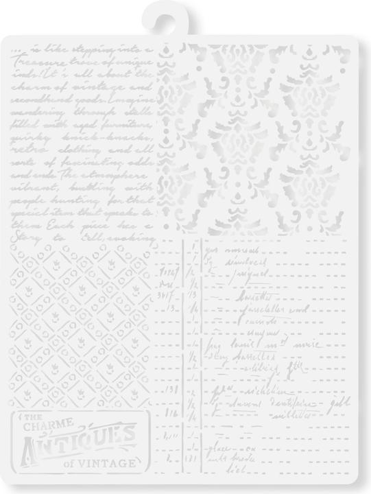 Immagine prodotto Stamperia Stencil "Brocante Antiques -Mixed Patterns", 20 x 25 cm