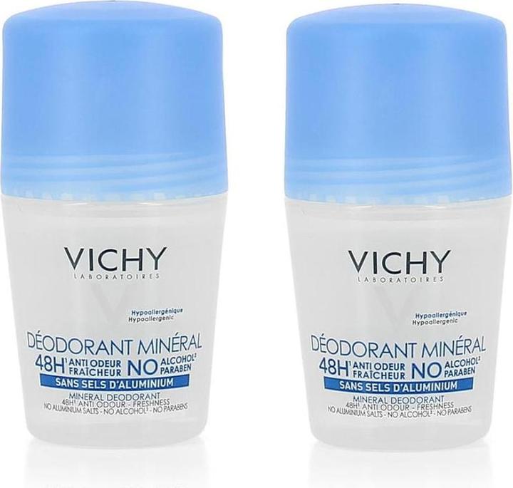 Actual product image Vichy Set of 2 deodorants Mineral 48h - 2 x 50 ml (Roll-on, 50 ml)