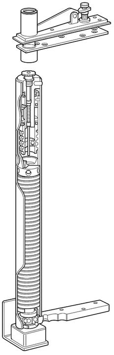Actual product image Werkstarck Door hinge with integrated automatic closing mechanism (Room door, Entrance door, Wooden door, French window)