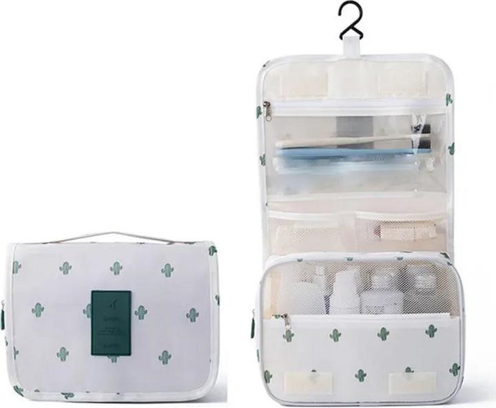 Immagine prodotto Only-Bags.Store Borsa per cosmetici con ganci in nylon, borsa per il trucco, ad alta capacità, borsa per la (24 l)