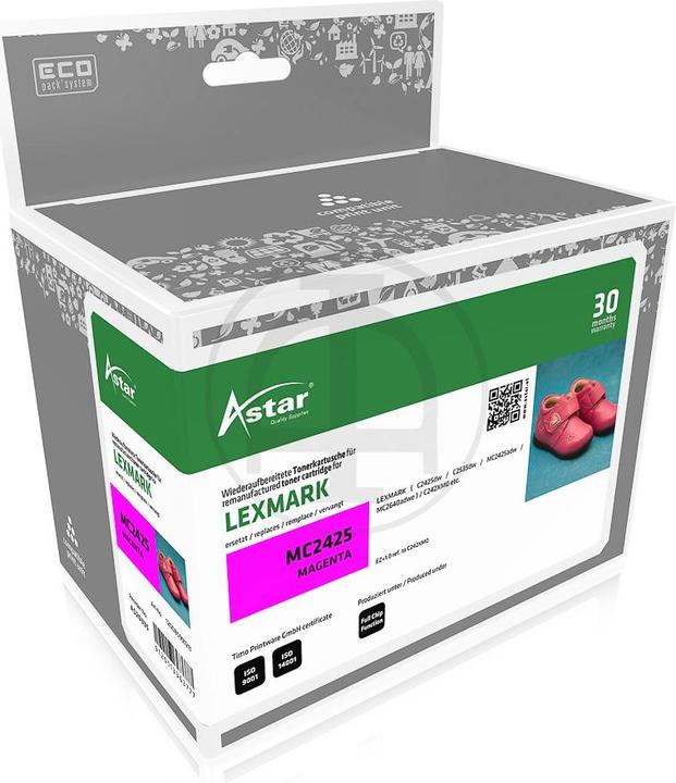 Image du produit Astar AS20335 LEXMARK C242XM0 toner magenta return 3500pages