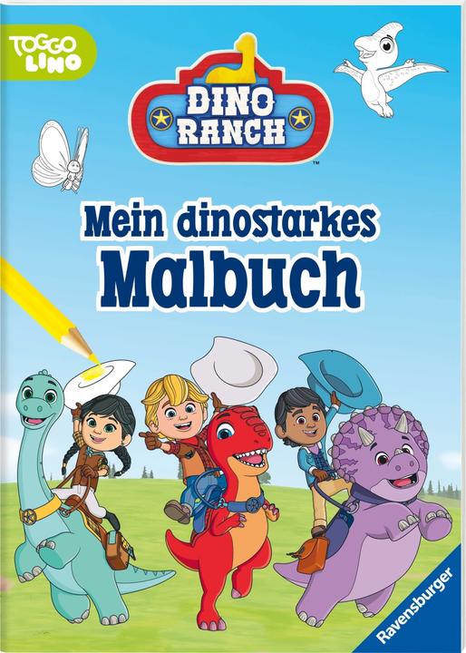 Ravensburger Dino Ranch Colouring Book 24 Colouring Pictures for Children from 4