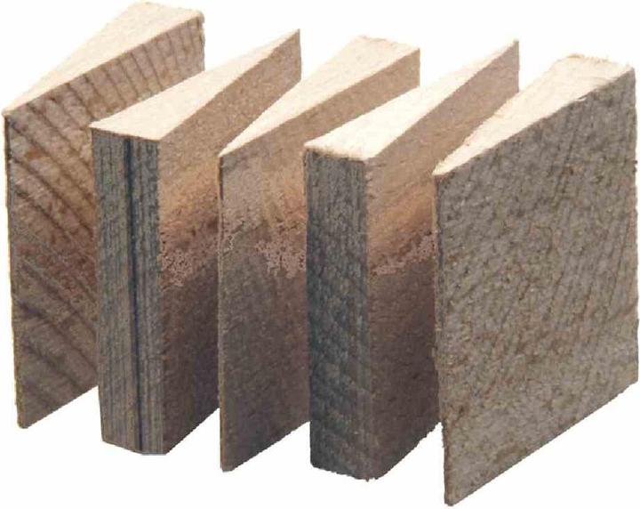 Haromac Stielkeile Holz 5-tlg