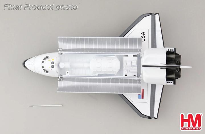 Actual product image Hobby Master Space Shuttle Enterprise Edward Air Base 1977, metal model 1:200 HL1408.