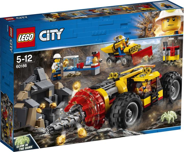 Immagine prodotto LEGO Attrezzature di perforazione pesante per l'industria mineraria (60186, LEGO City)