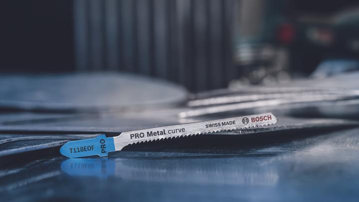 Produktbild Bosch Professional Zubehör PRO Metal curve T118EOF Stichsägeblatt, 83 mm, 5-tlg.