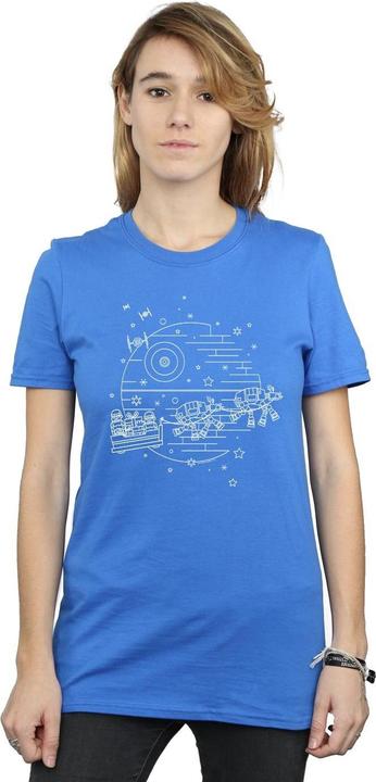 Immagine prodotto Star Wars Death Star Sleigh Maglietta Ampia Donna (L)