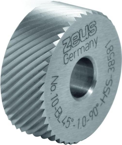 Actual product image Zeus PM BL 45° knurling wheel