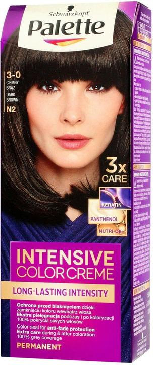Schwarzkopf Professional Palette Intensive Color Creme Long Lasting Intensity - Hair Color N2 Dark (N2 Dark Brown)