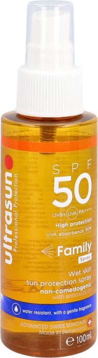 Image du produit Ultrasun Family Wet Skin SPF50 Spr 100ml (Spray solaire, SPF 50, 100 ml)