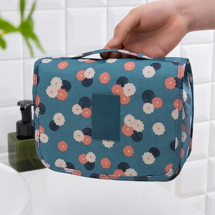 Immagine prodotto Only-Bags.Store Borsa per cosmetici con ganci in nylon, borsa per il trucco, ad alta capacità, borsa per la (24 l)