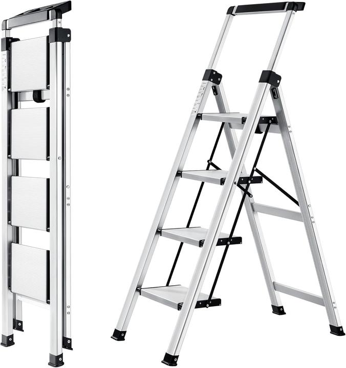 Produktbild XinSunho 4-stufige Stehleiter mit ausziehbarem Handlauf (Stehleiter)