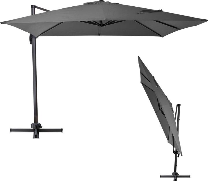 Actual product image Dema Parasol Verona Grey XL 340x300x275cm (3 m)