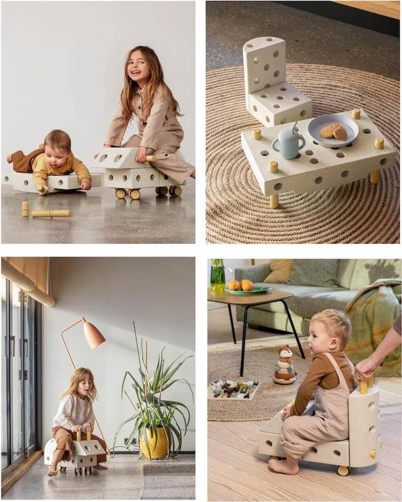 Produktbild Modu Explorer-Set - Bauset Balance-Spielzeug, Rutscher, Wippe
