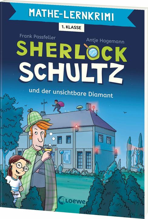Produktbild Loewe Mathe-Lernkrimi - Sherlock Schultz und der unsichtbare Diamant (Deutsch, Frank Passfeller, Loewe Lernen und Rätseln, Antje Hagemann, 2024)