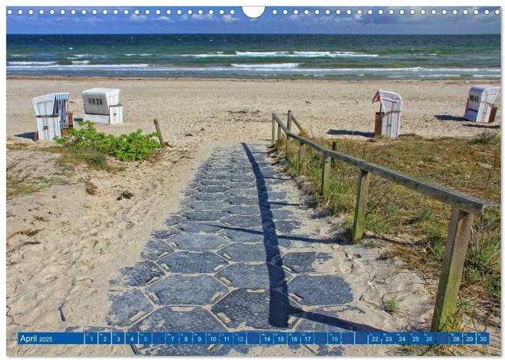 Produktbild Boltenhagen - Sonne, Sand und Ferien an der Ostsee (Wandkalender 2025 DIN A3 quer), Monatsk (A3, Deutsch)