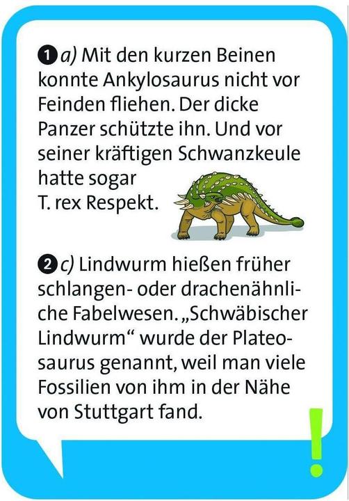 Actual product image Pocket Quiz junior dinosaurs (German)