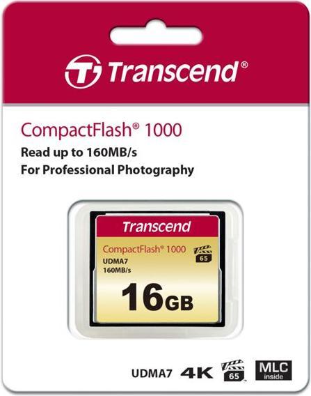 Produktbild Transcend Ts16gcf1000 (16 GB, CF)