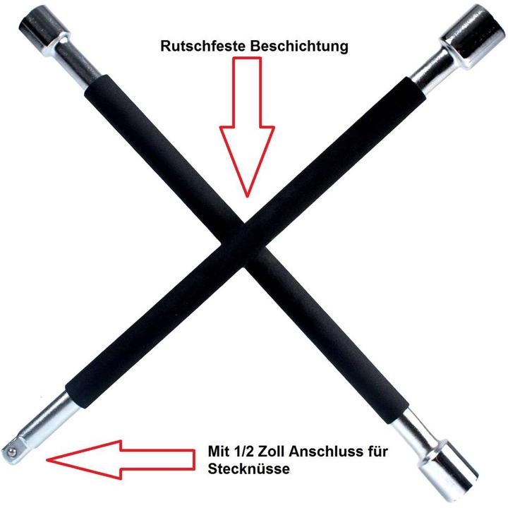 Actual product image IWH Wheel cross 020870 (L x W x H) 375 x 375 x 40 mm