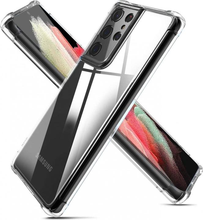 Actual product image Screenguard Samsung Galaxy S21 Ultra hull Crystal Soft Airbag Bumper (Samsung Galaxy S21 Ultra)