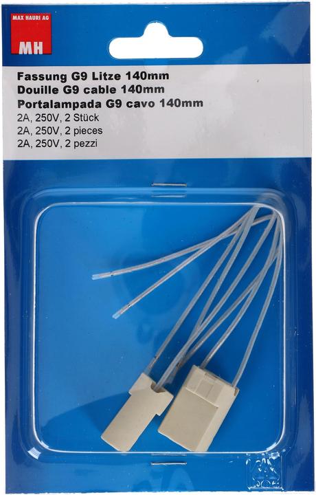 Actual product image Max Hauri Ceramic socket G9, 2 pieces