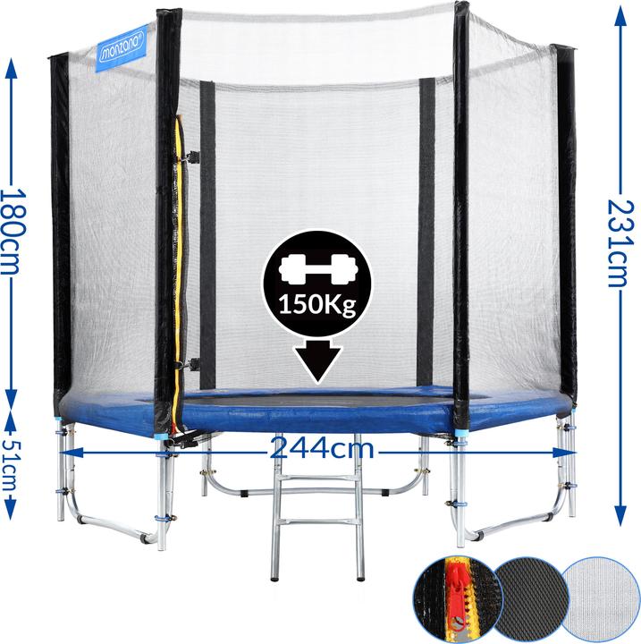 Immagine prodotto Monzana Trampolino (244 cm)