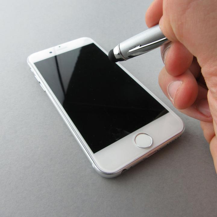 Produktbild PhoneLook Universal präzisions Stylus Touch-Pen für Touchscreens inkl. Kugelschreiber & LED 3 in 1