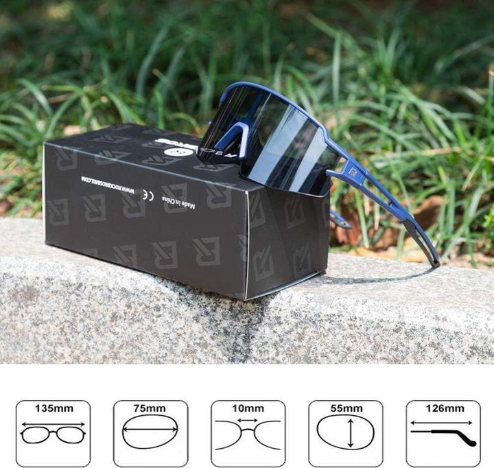 Produktbild Rockbros 10174 photochromic UV400 cycling glasses - blue (Blau)